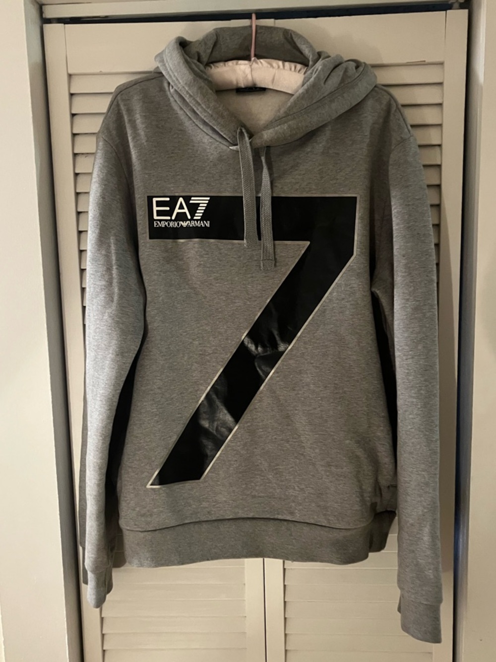 Emporio Armani EA7 Gray Logo Hoodie